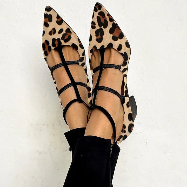 Allegra | Leopard-Strap Heels