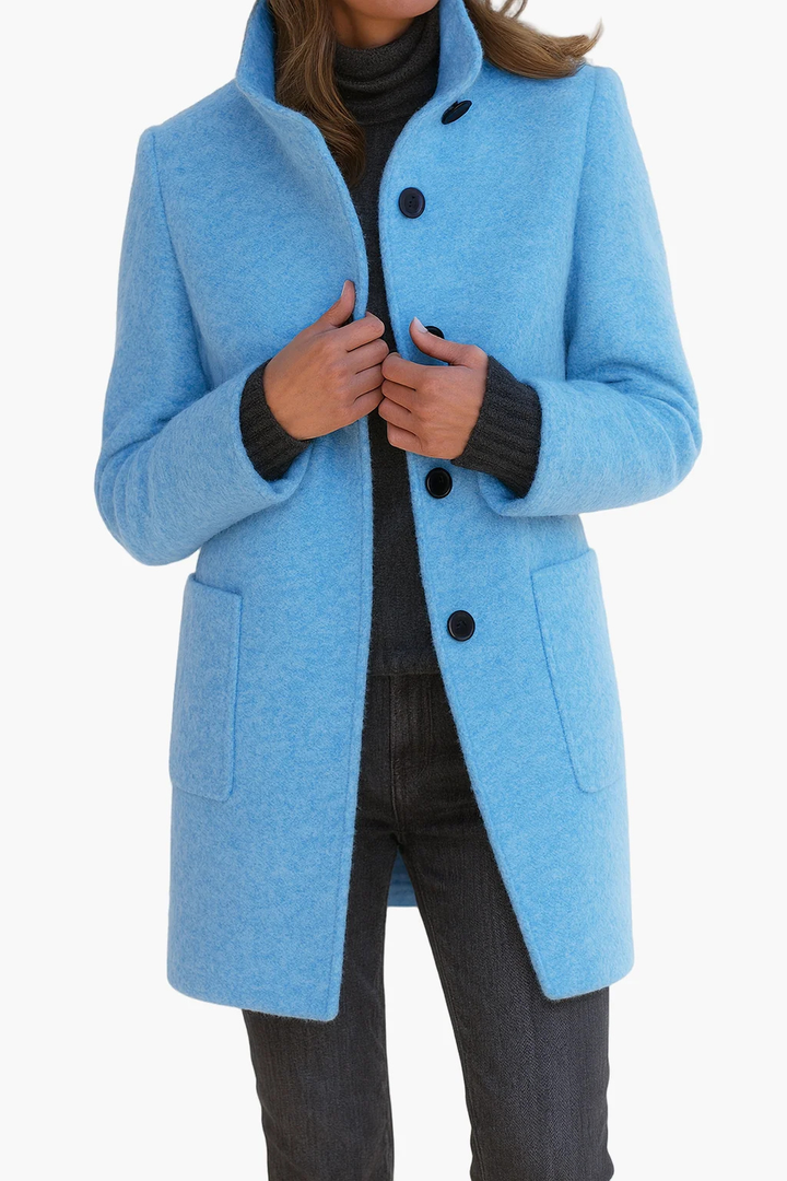 Rachael™ | Classic Button Front Longline Fall Coat