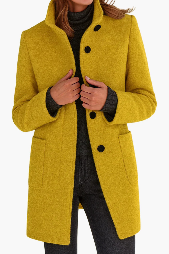 Rachael™ | Classic Button Front Longline Fall Coat