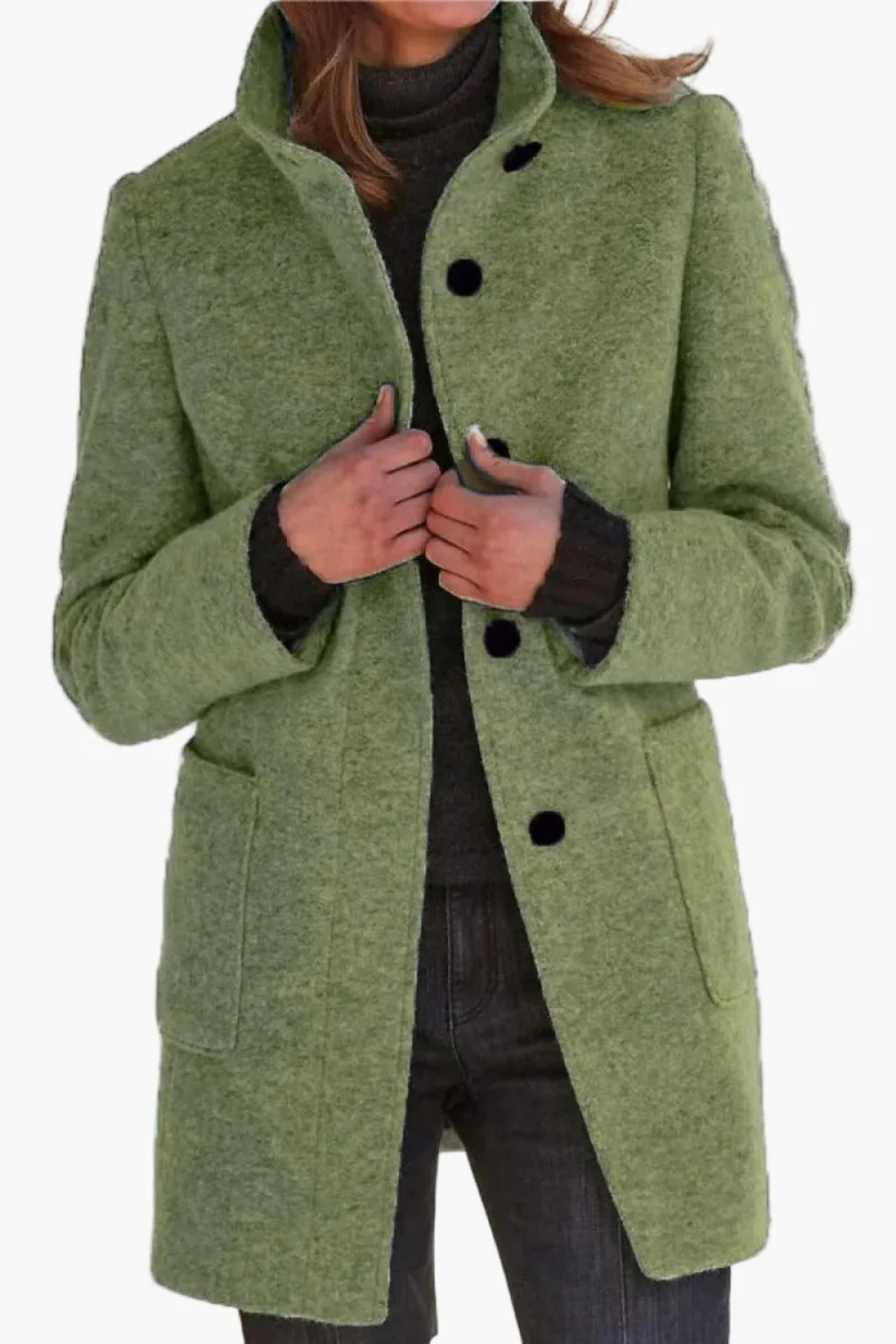 Rachael™ | Classic Button Front Longline Fall Coat