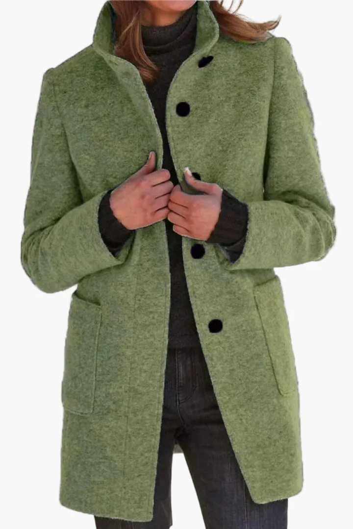 Rachael™ | Classic Button Front Longline Fall Coat