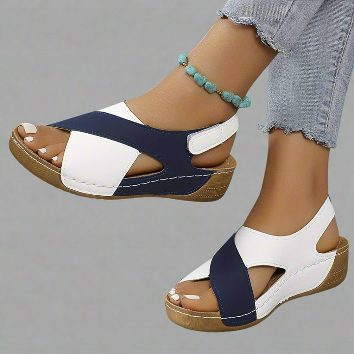 Remi | Colorblock Slingback Sandals
