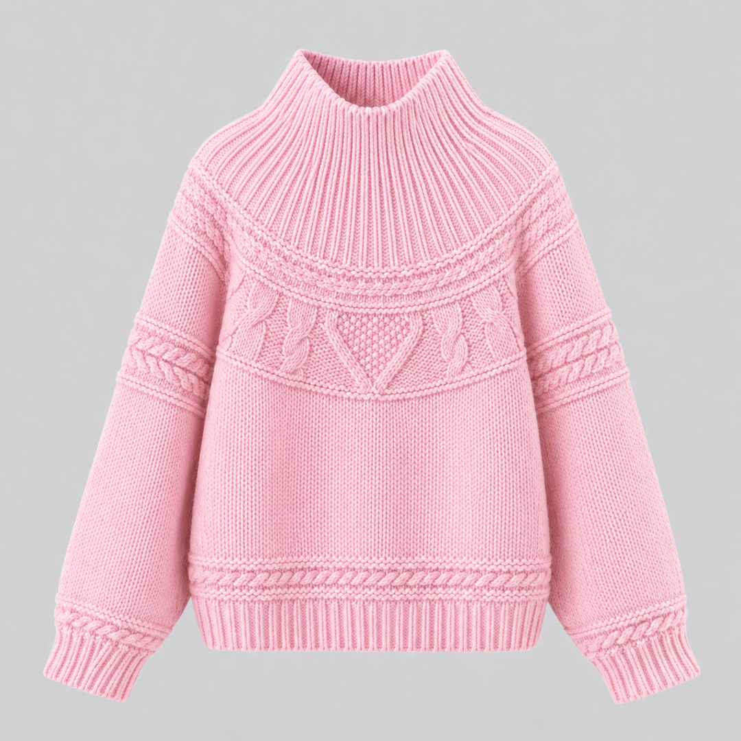 CILVELLA — Merino wool Round Neck Knit Sweater