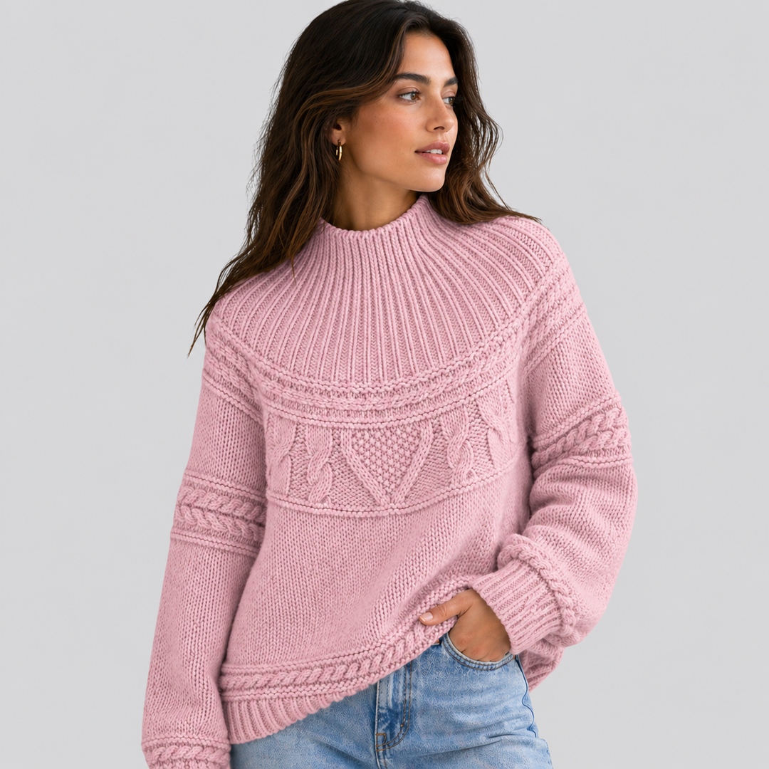 CILVELLA — Merino wool Round Neck Knit Sweater