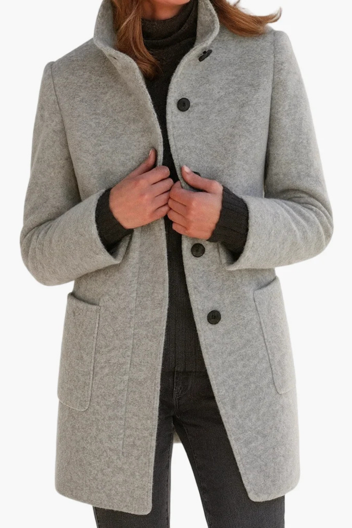 Rachael™ | Classic Button Front Longline Fall Coat