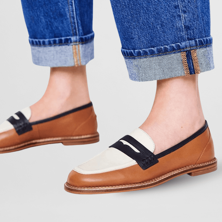 Bold Color-Block Loafers Diane