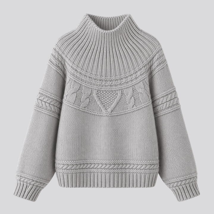CILVELLA — Merino wool Round Neck Knit Sweater
