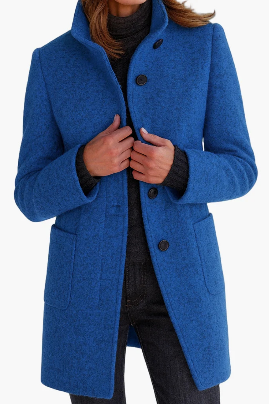 Rachael™ | Classic Button Front Longline Fall Coat