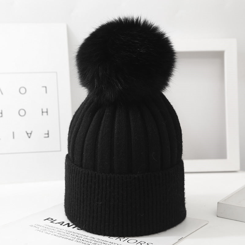 Lorraine Pom-Knit Beanie