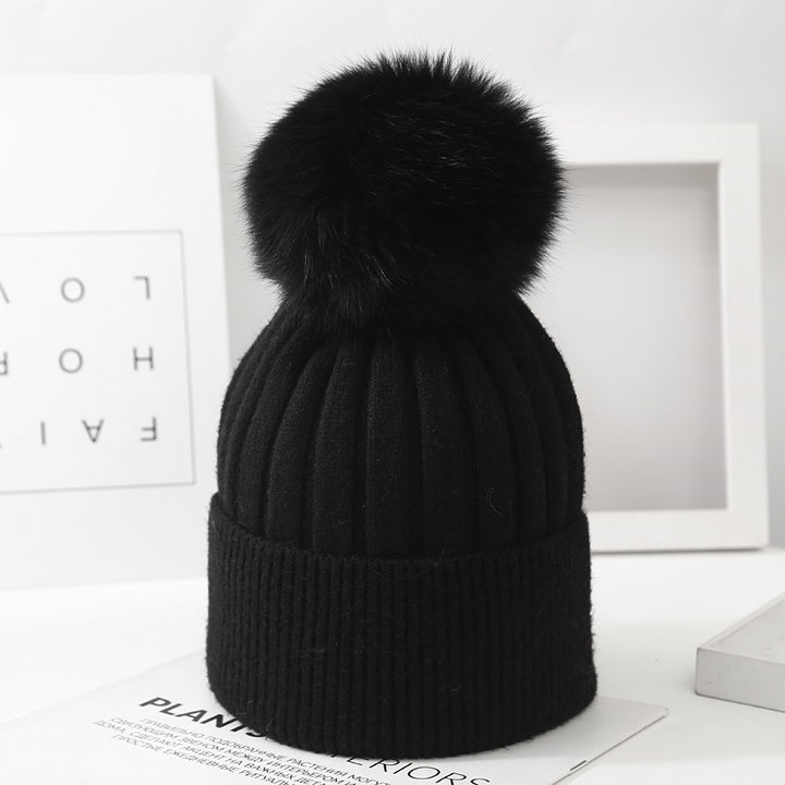 Lorraine Pom-Knit Beanie