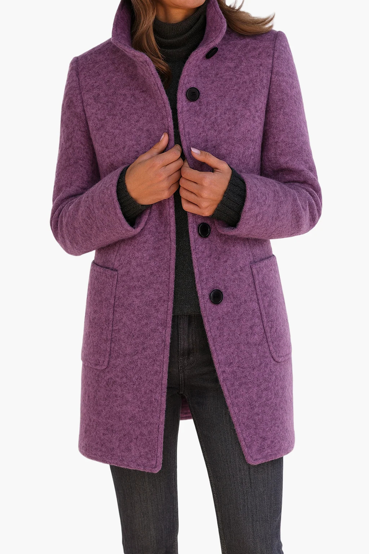 Rachael™ | Classic Button Front Longline Fall Coat
