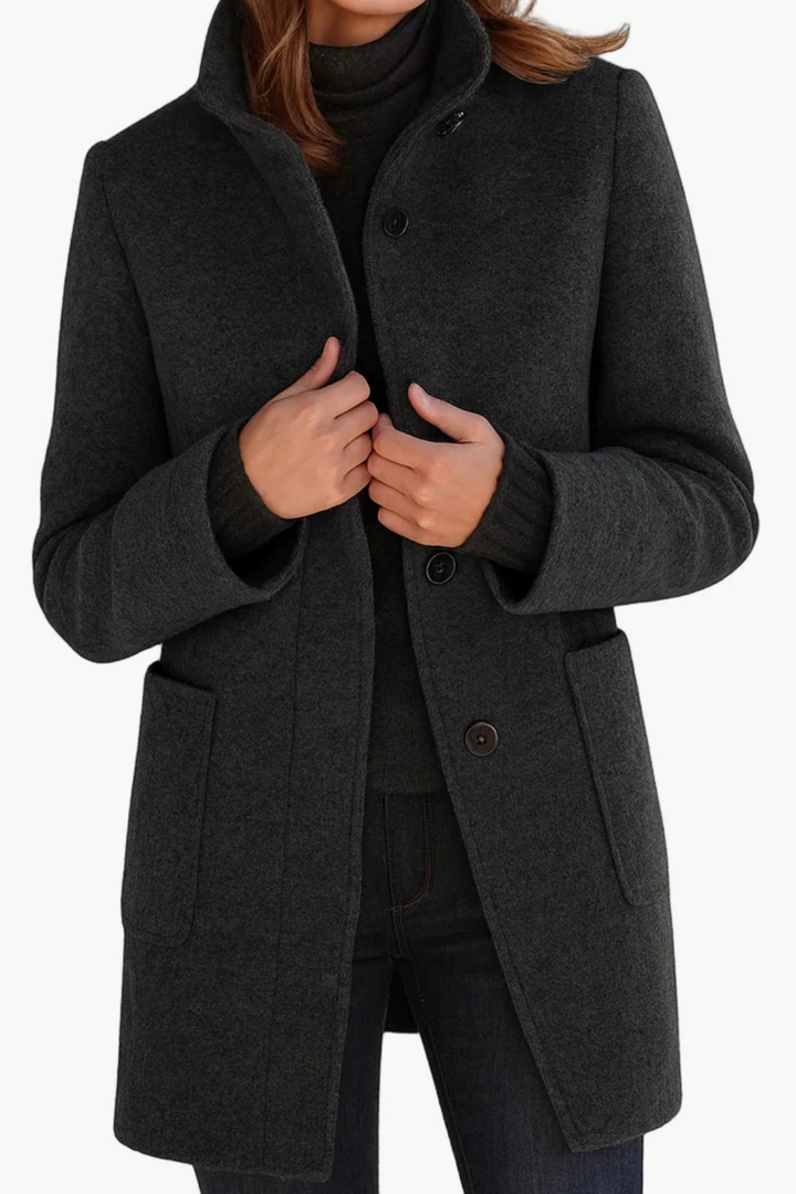 Rachael™ | Classic Button Front Longline Fall Coat