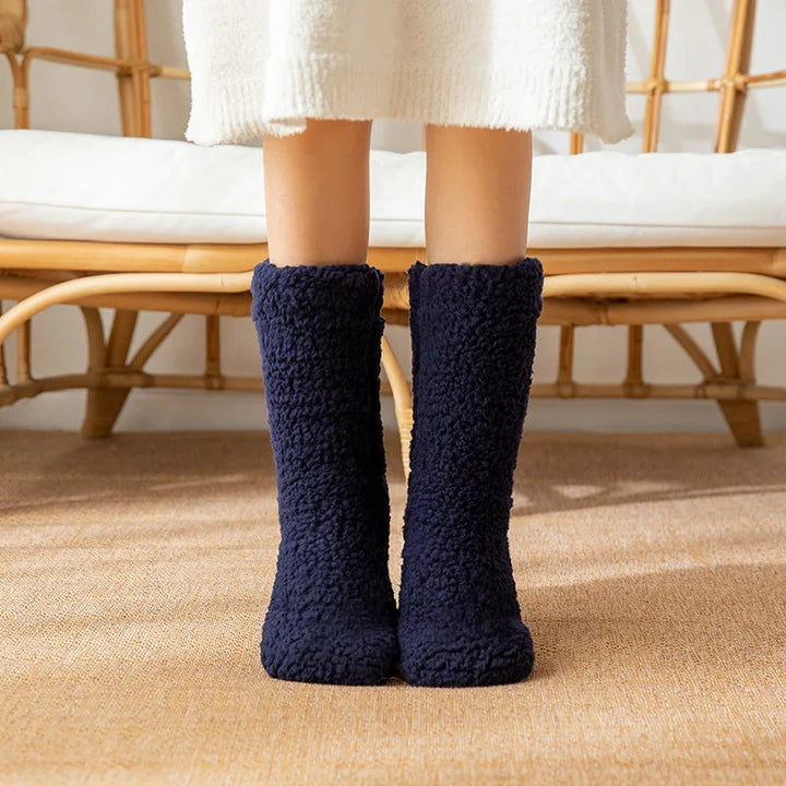 Evelyn Cozy Fleece House Socks