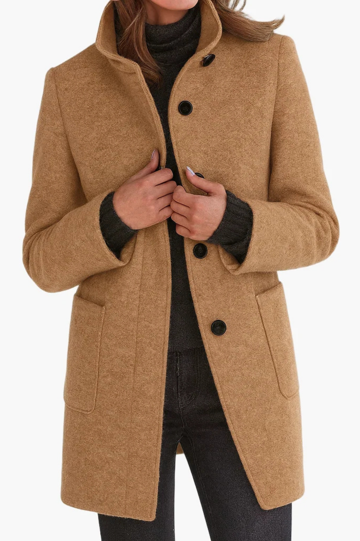 Rachael™ | Classic Button Front Longline Fall Coat