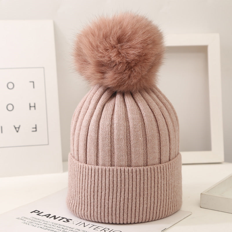 Lorraine Pom-Knit Beanie