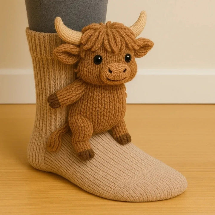 Janet Cozy Animal Socks