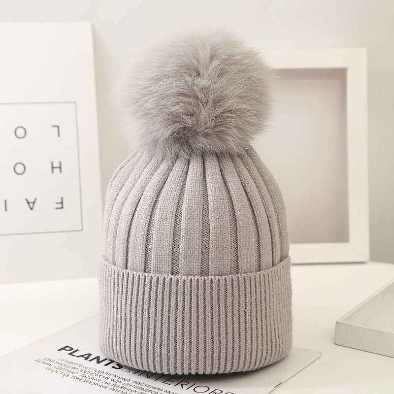 Lorraine Pom-Knit Beanie