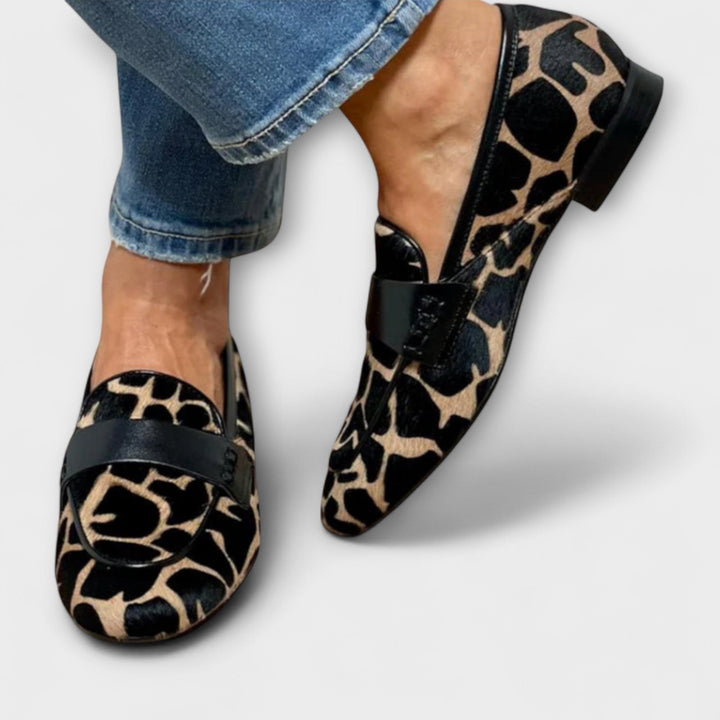 Sofia | Elegant Leopard-Print Loafers