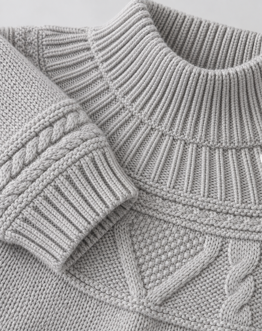 CILVELLA — Merino wool Round Neck Knit Sweater