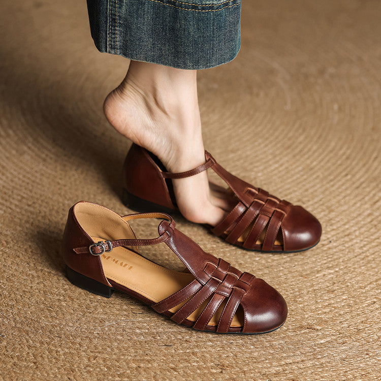 Solene | Orthopedic Leather Ballet Flats