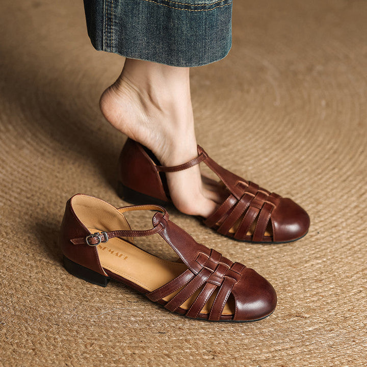 Solene | Orthopedic Leather Ballet Flats