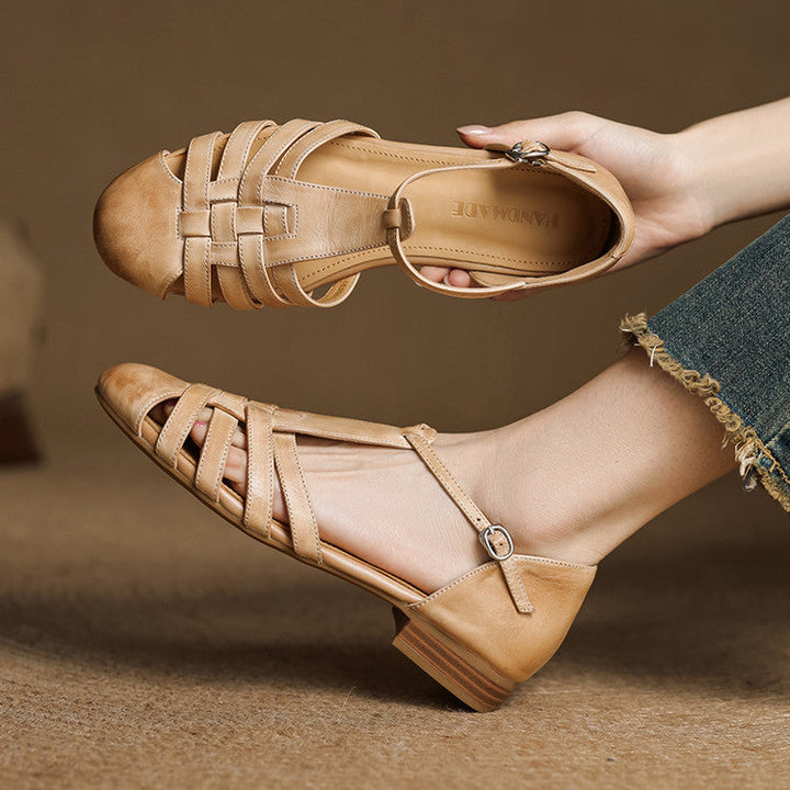 Solene | Orthopedic Leather Ballet Flats
