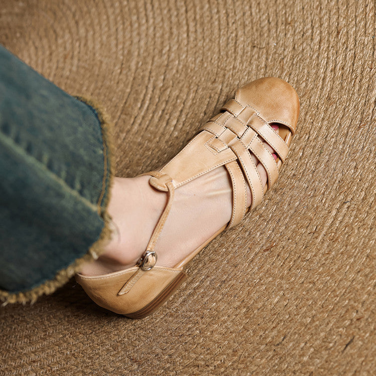 Solene | Orthopedic Leather Ballet Flats