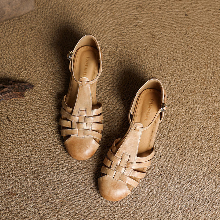 Solene | Orthopedic Leather Ballet Flats