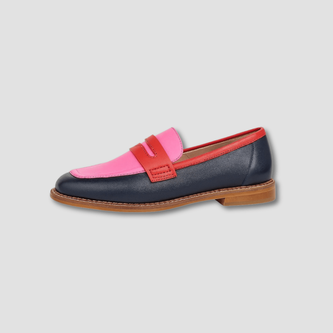 Bold Color-Block Loafers Diane