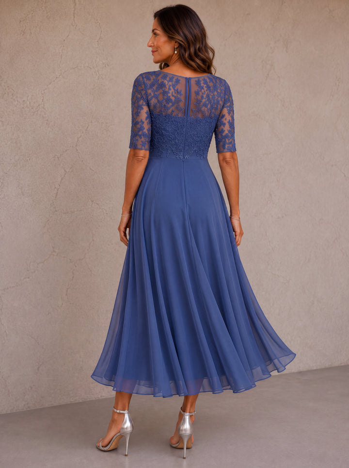 Abella | Lace and Chiffon Dress