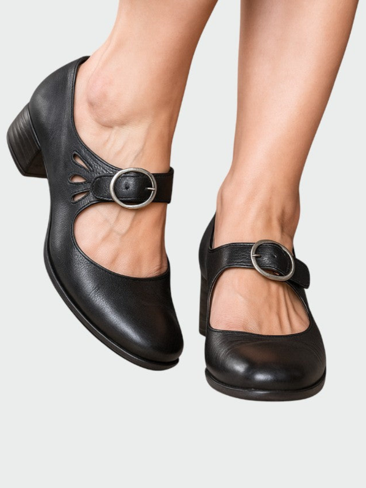 JESSICA CLASSIC BUCKLE SHOES