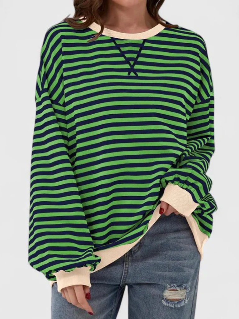 ISSAH COZY STRIPE SWEATER