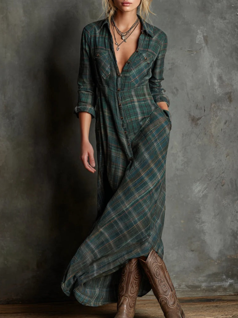 OLIE MAXI SHIRT DRESS