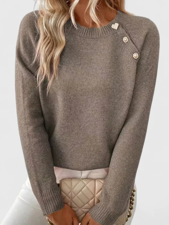 EUNICE BUTTON KNIT TOP