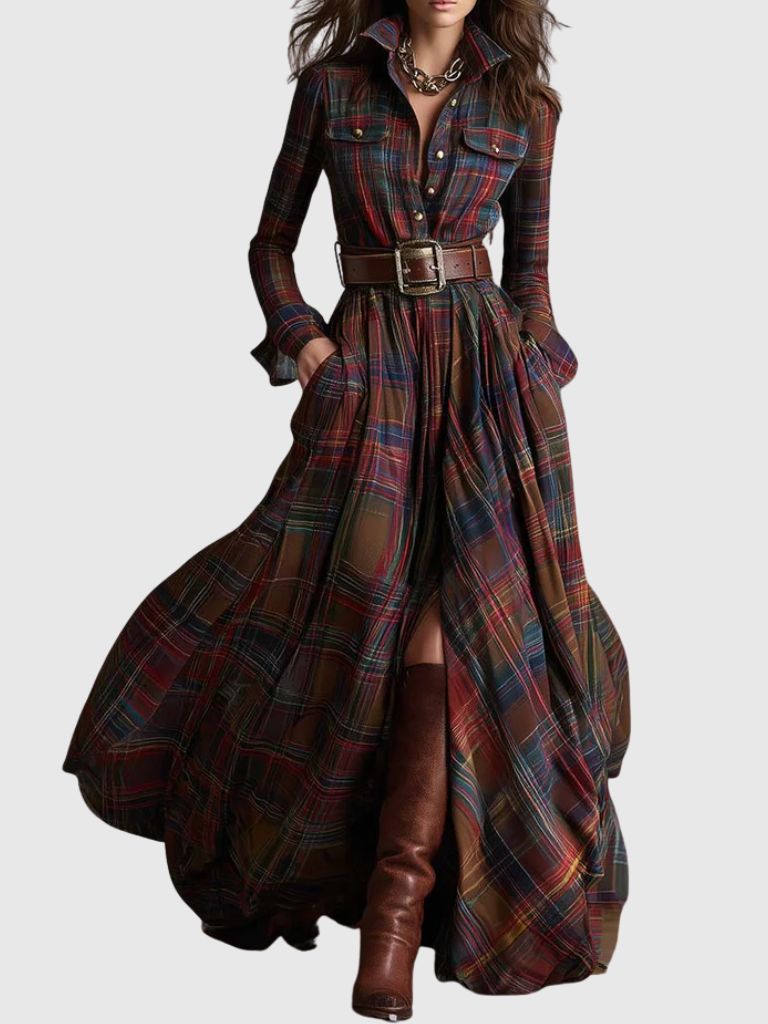 JASMIN VINTAGE FLOW MAXI DRESS