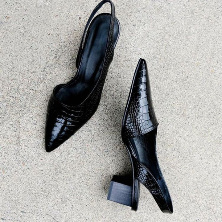 Elisa | Wide-Toe Block Heels