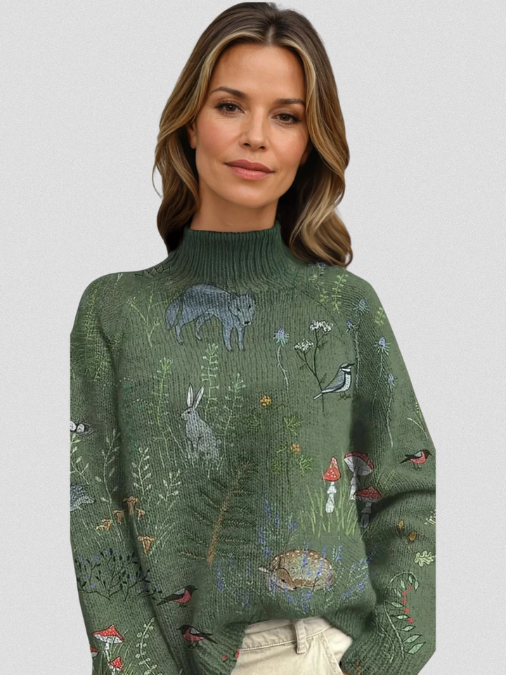 CAELIN KNITTED TURTLENECK SWEATER