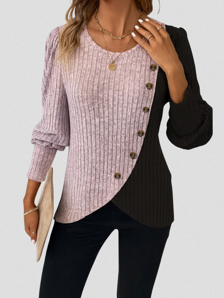 KAIA CASUAL KNIT LONGSLEEVE