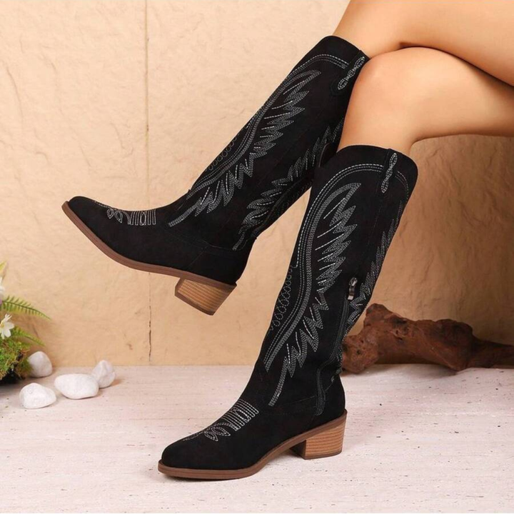 Laluna® | Midnight Suede Boots