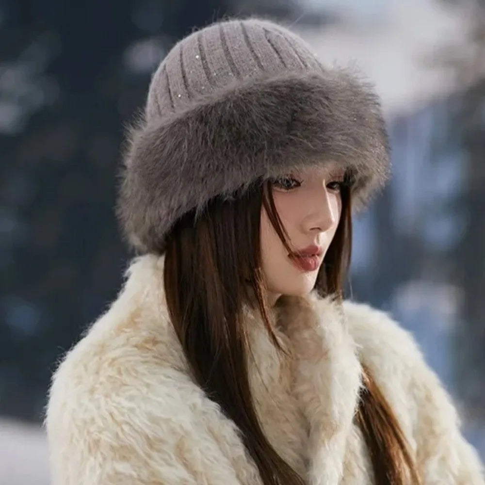 Ida Winter Fur-Trim Beanie