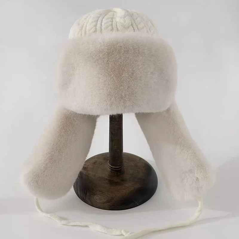 Daphne Winter Knit Trapper Hat