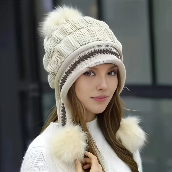 Elaine Nordic Winter Pom Hat