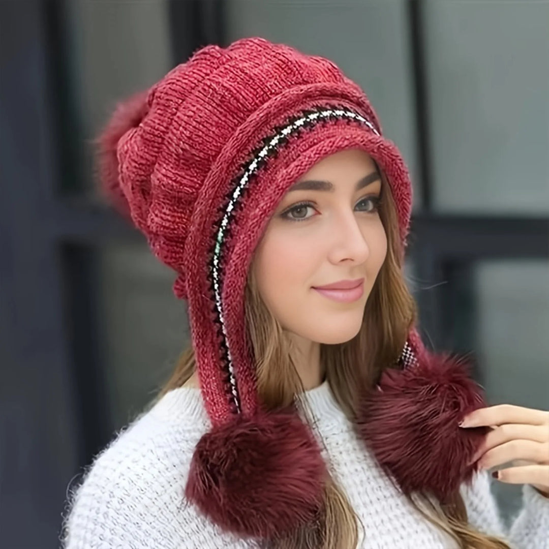 Elaine Nordic Winter Pom Hat