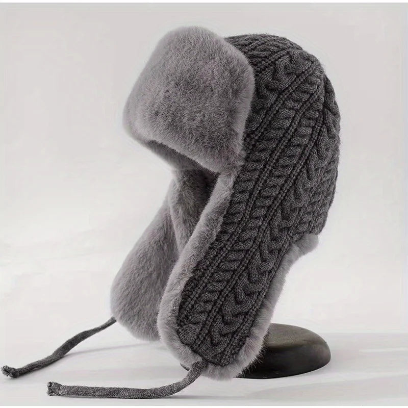Daphne Winter Knit Trapper Hat