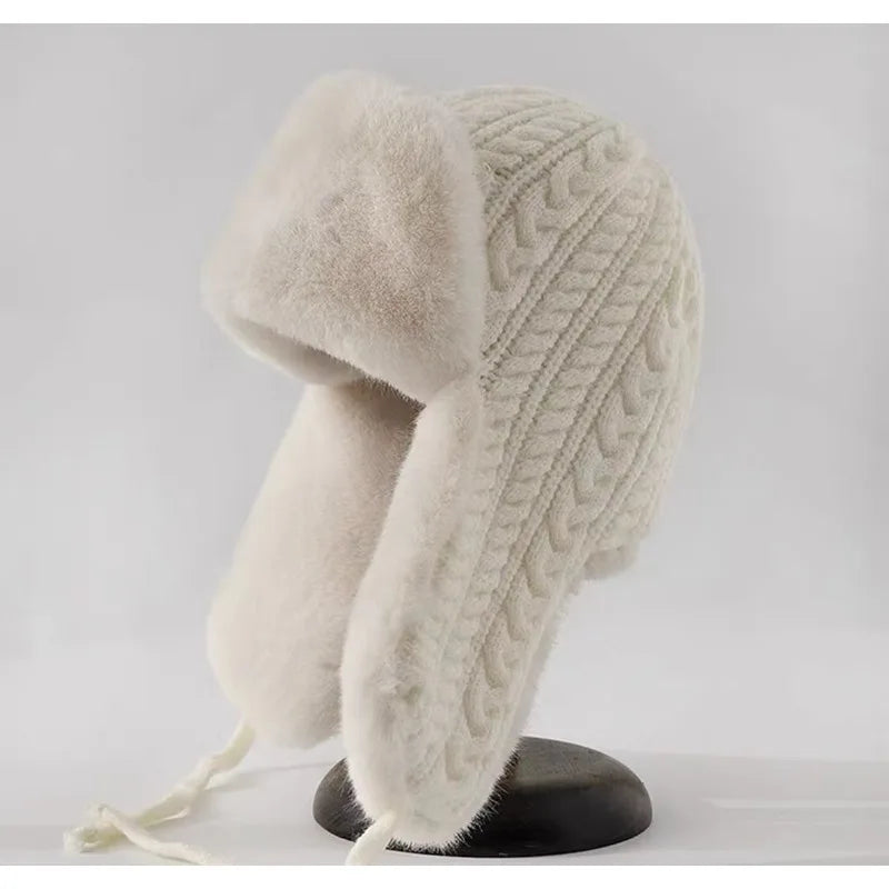 Daphne Winter Knit Trapper Hat