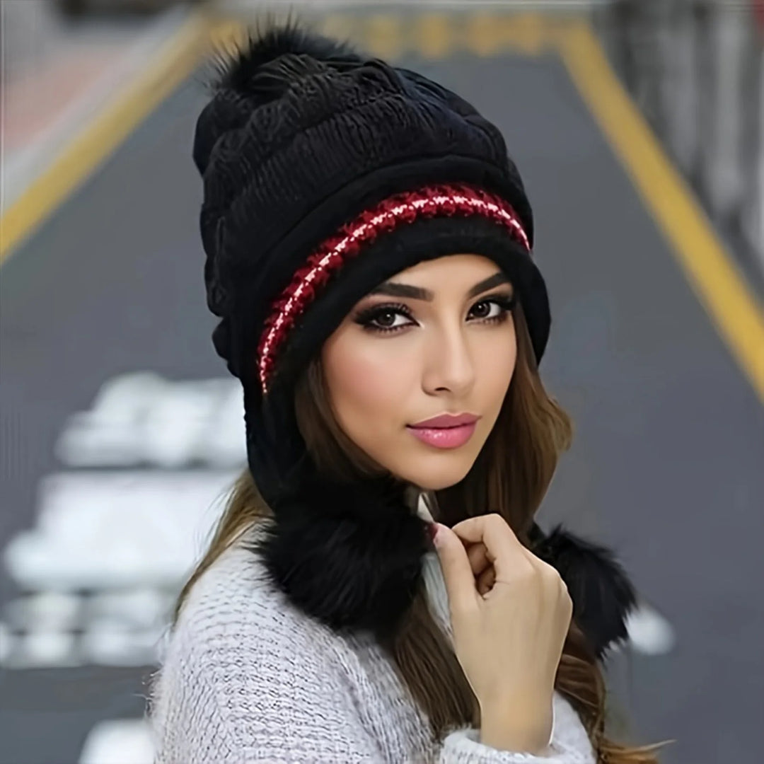 Elaine Nordic Winter Pom Hat