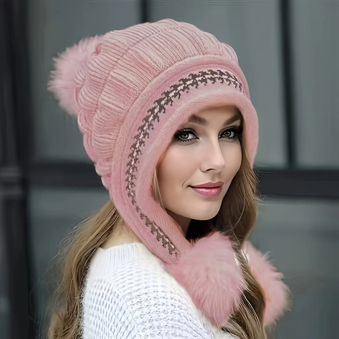 Elaine Nordic Winter Pom Hat