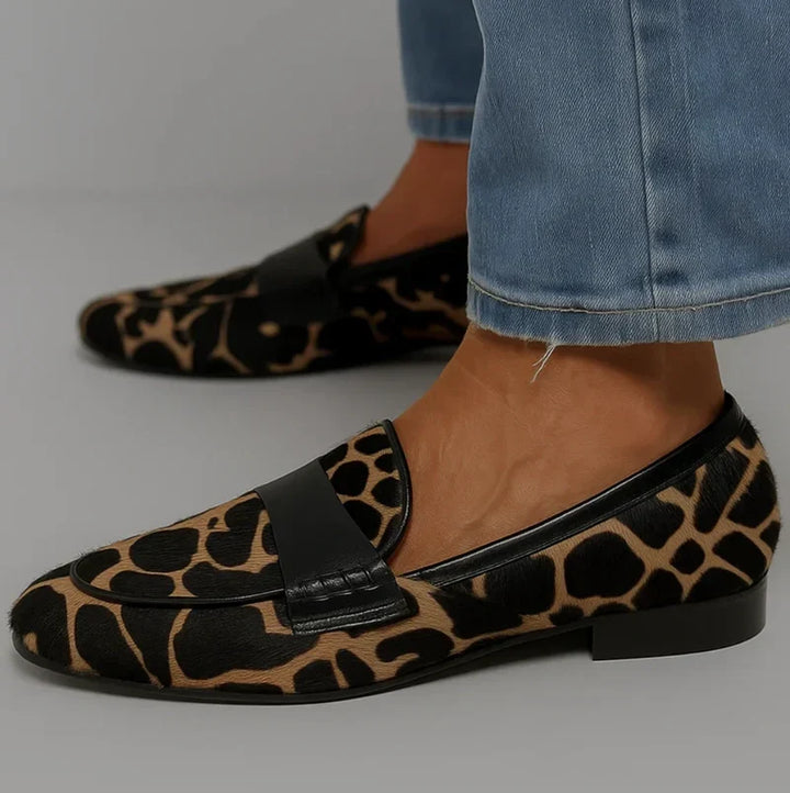 Sofia | Elegant Leopard-Print Loafers