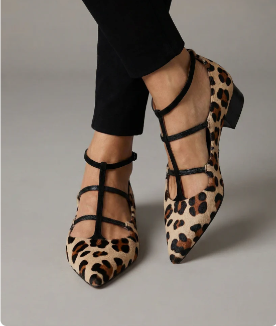 Allegra | Leopard-Strap Heels