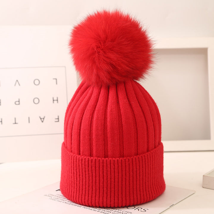 Lorraine Pom-Knit Beanie